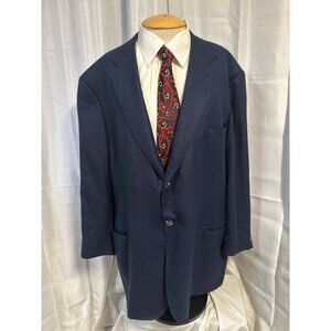 Nordstrom Napoli Blazer Men's 50R 100% Lora Piana Cashmere Navy